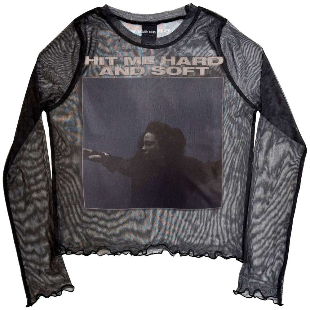 Billie Eilish - HMHAS Tracklist Crop top - Zwart
